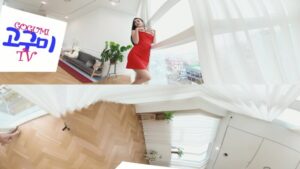 VR资源网 5K VR360 빨간 원피스 책을봐도 여신포즈!KIM GA ON