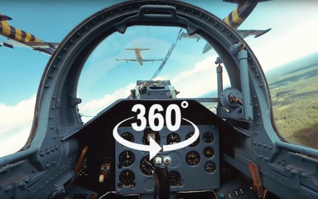 【360° VR】战斗机编队飞行_超清 4K【元宇宙素材】