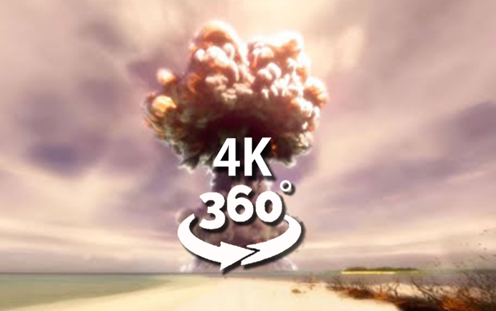 【裸眼VR】核弹爆炸现场-360°全景视频_超清 4K【元宇宙素材】